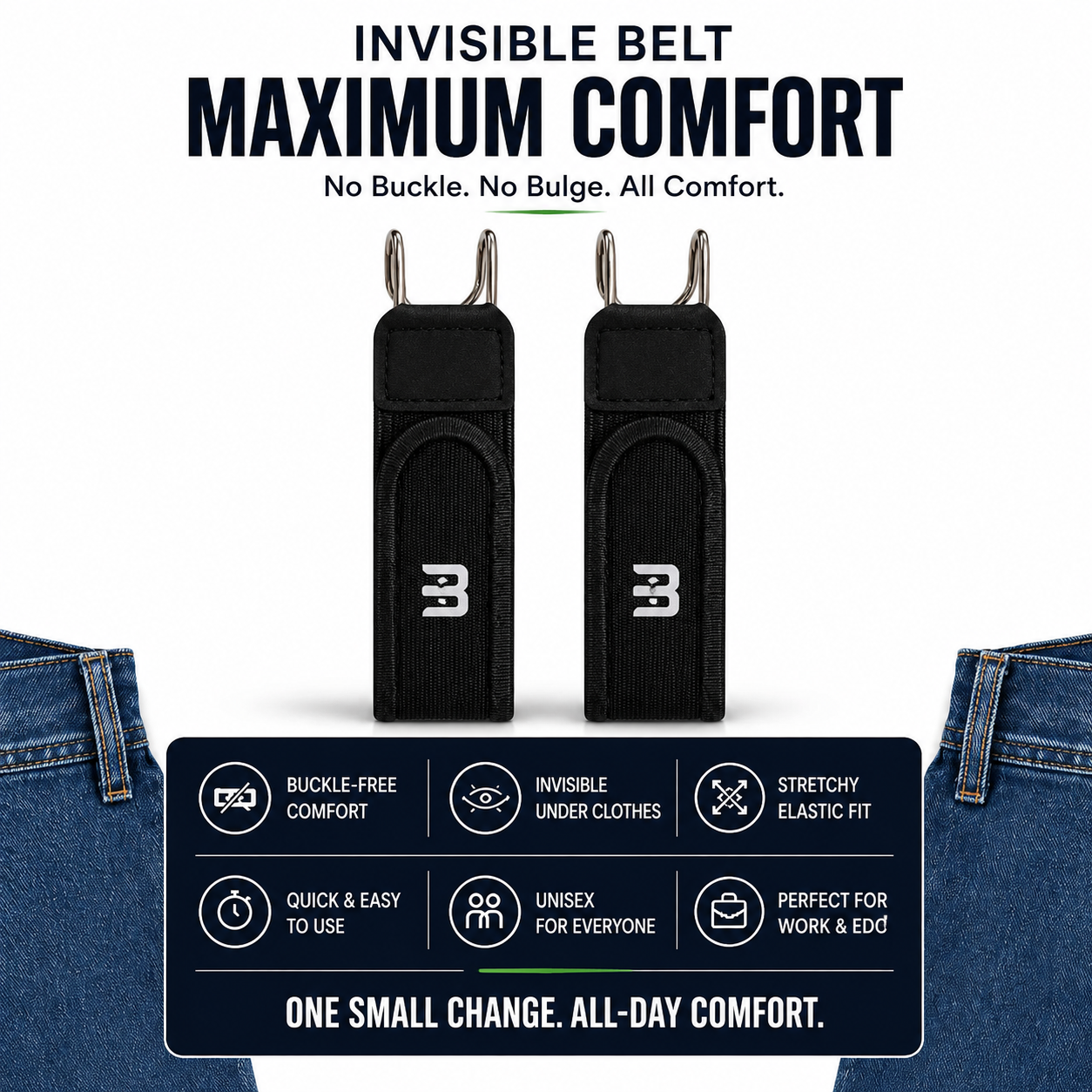 Beltiva™ Premium Buckle-Free Stretch Belt