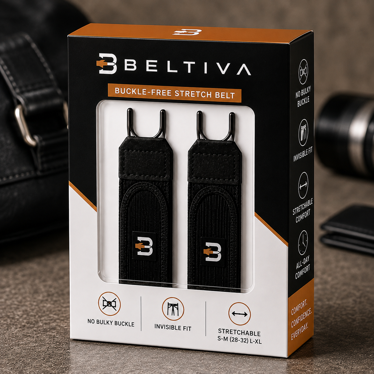 Beltiva™ Premium Buckle-Free Stretch Belt